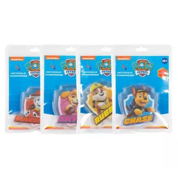 Karstā/aukstā želejas kompresu komplekts Paw Patrol, 4 gab. — atkārtoti lietojami želejas spilventiņi karstai vai aukstai terapijai
