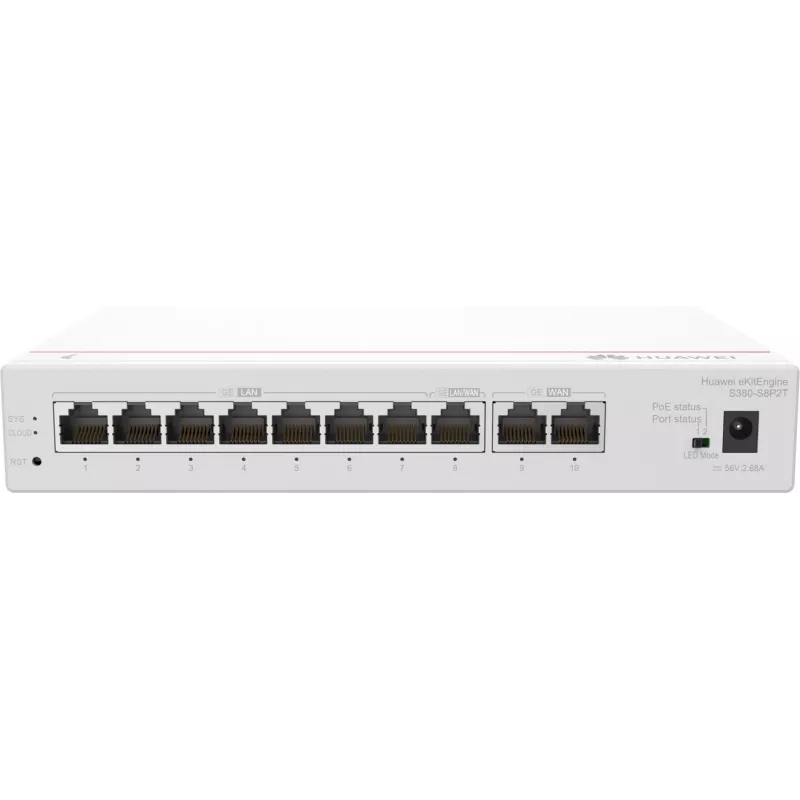 Pārvaldāmo slēdzi HUAWEI eKit S380-S8P2T Gigabit Ethernet 10/100/1000