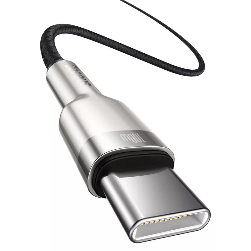 USB-C uz USB-C kabelis Baseus CATJK-C01, USB 3.2 Gen 1, 1 m, melns
