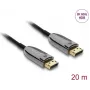 DELOCK Active Optical kabelis DisplayPort 2.1 8K 60Hz 40Gbps, 20 m