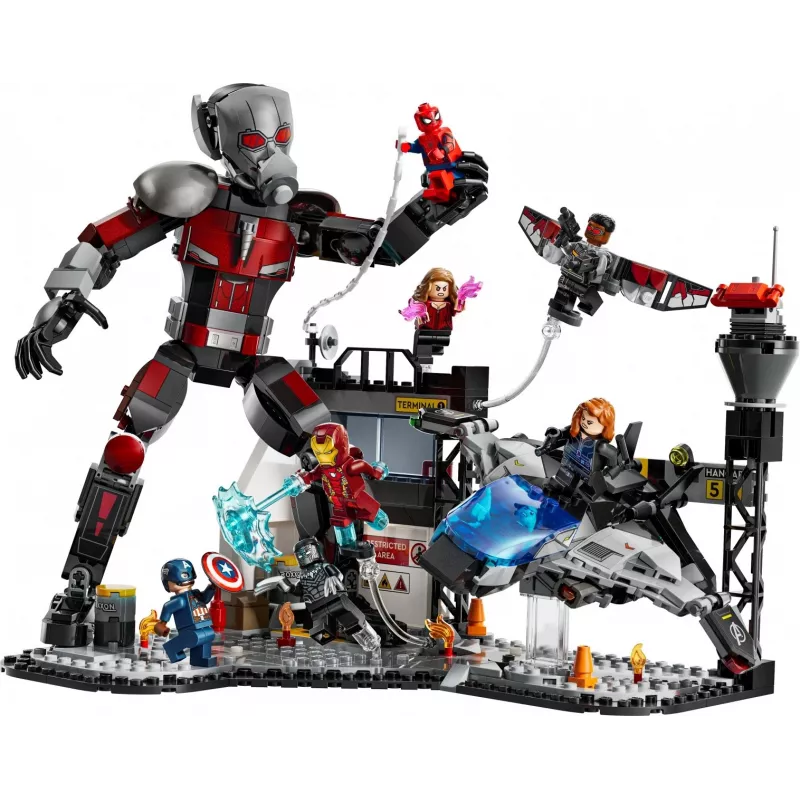 LEGO MARVEL 76314 Captain America: Civil War Battle