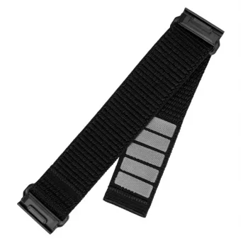 Maiņas 26 mm QuickFit neilona pulksteņa siksna FIXED priekš Garmin, melna