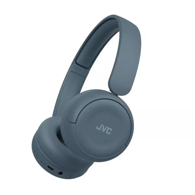 Austiņas JVC HA-S59W — vadu un bezvadu Bluetooth, supraaurālas, galvas lentes, 20–20000 Hz, 1,2 m kabelis, zilas