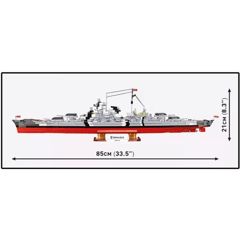 Construction Set Cobi Battleship Bismarck model with 3204 pieces - Cobi CO BI-4860