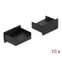 Putekļu vāciņš USB Type-A ligzdai DeLOCK 64102 melns 10 gab.