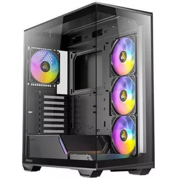 Antec Constellation Series C3 ARGB - Mid tower - ATX - Seitenteil mit Fenster (gehärtetes Glas) - keine Spannungsversorgung - Schwarz - USB/Audio (0-7