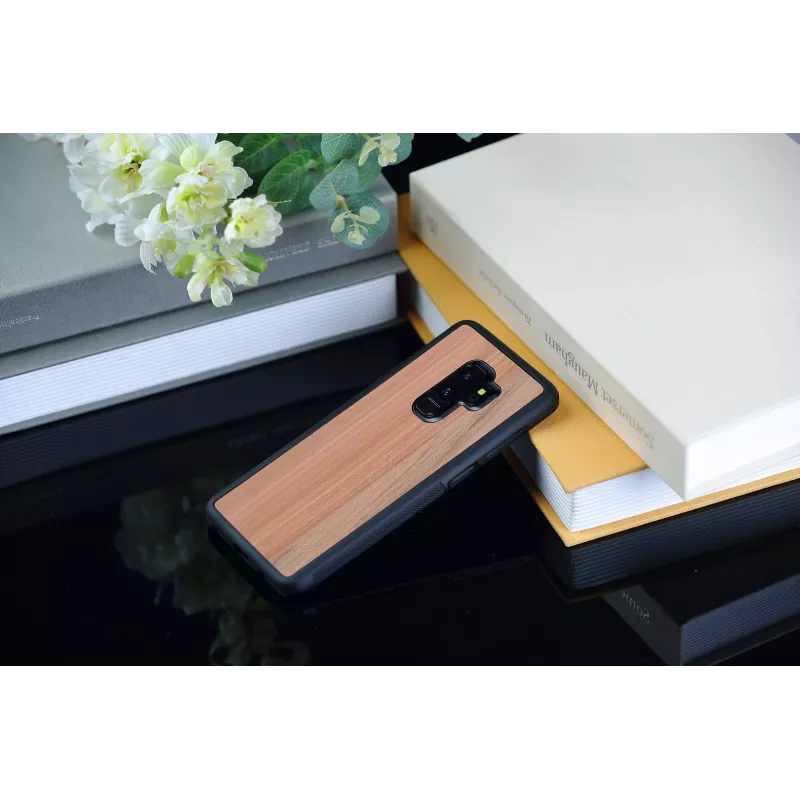Viedtālruņa maciņš man and wood Samsung Galaxy S9 Plus — kapučīno melns