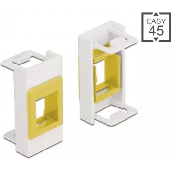 Keystone turētājs DeLOCK Easy 45 modulis 22,5 x 45 mm balts dzeltens