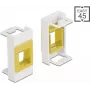 Keystone turētājs DeLOCK Easy 45 modulis 22,5 x 45 mm balts dzeltens