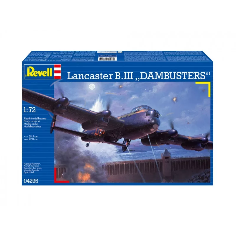 Revell Lancaster B. Iii Dambusters (04295) 1:72 mēroga lidmašīnas plastmasas modelis