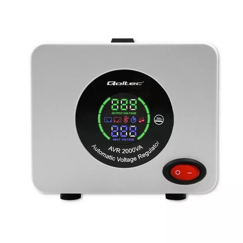 Qoltec 50724 Automātiskais sprieguma stabilizators AVR 2000VA