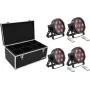 LED grīdas gaismekļu komplekts EUROLITE SLS-7 HCL 4x ar transporta kasti TDV-1