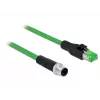 Tīkla kabelis DeLOCK 85438 RJ45 Ethernet Cat6 2m melns