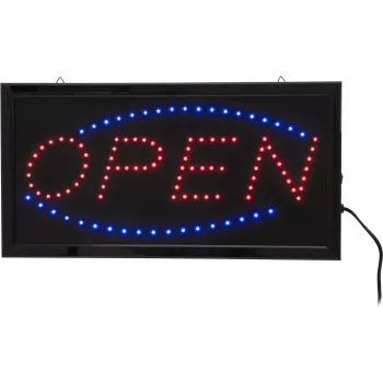 LED izkārtne EUROLITE OPEN 80500303 – izgaismota “Atvērts” izkārtne, klasisks dizains