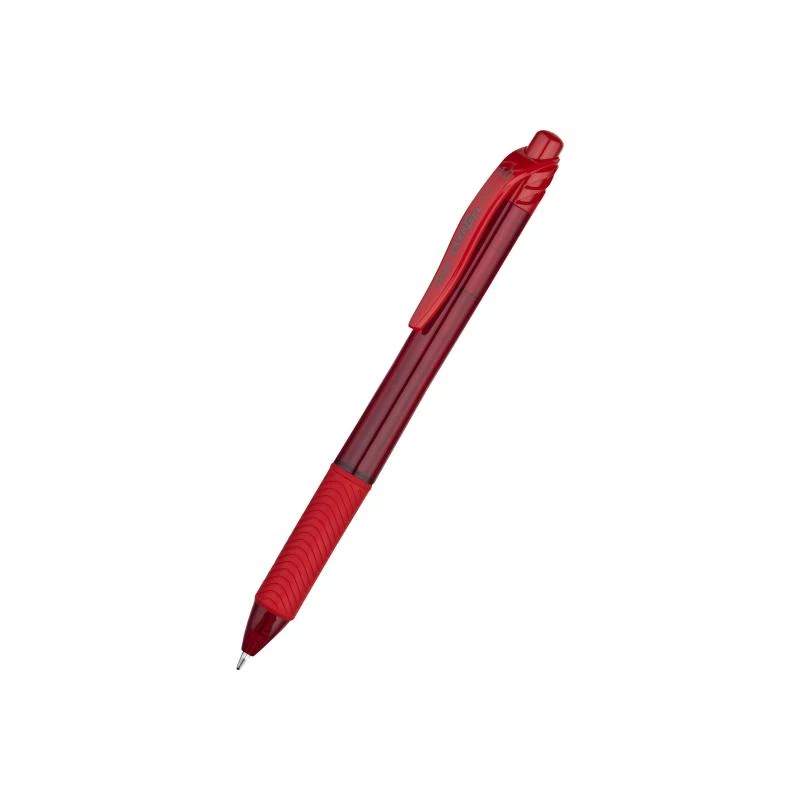 Klipša izvelkama pildspalva Pentel Energel X 1.0 sarkana