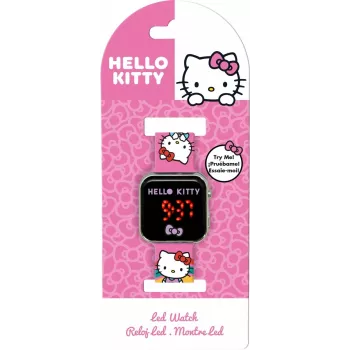 Digitālais LED pulkstenis jono toys Hello Kitty HK50201 — bērnu rokas pulkstenis, LED laika displejs