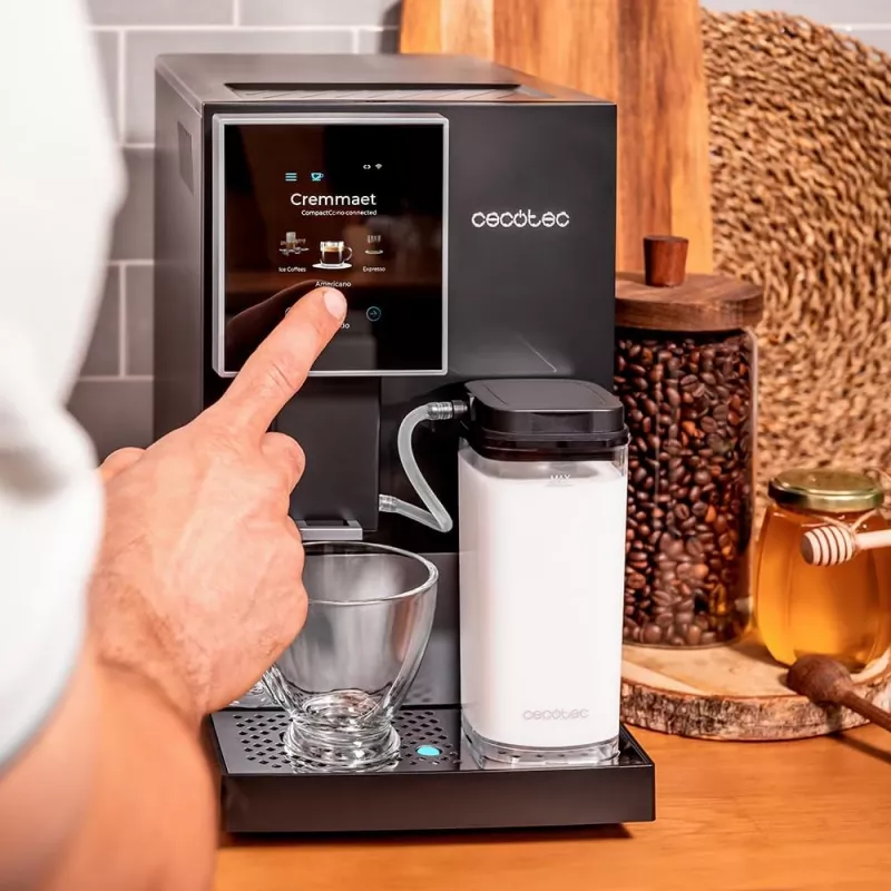 Espresso kafijas automāts CECOTEC Cremmaet Compactccino Connected 1460 W melns