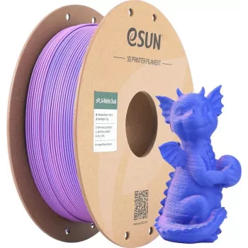 PLA MATTE DUAL 1,75mm PURPLE Zils 1kg ESUN 3D FILAMENT (PLA-MTD175B-UZ1P1)