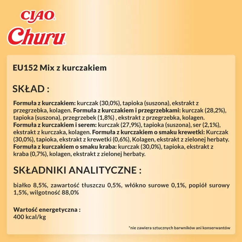 INABA Churu Varieties Chicken - kaķu kārumi - 50 x 14g