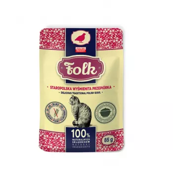 FOLK Garšīga tradicionālā poļu paipala - mitrā kaķu barība - 85g