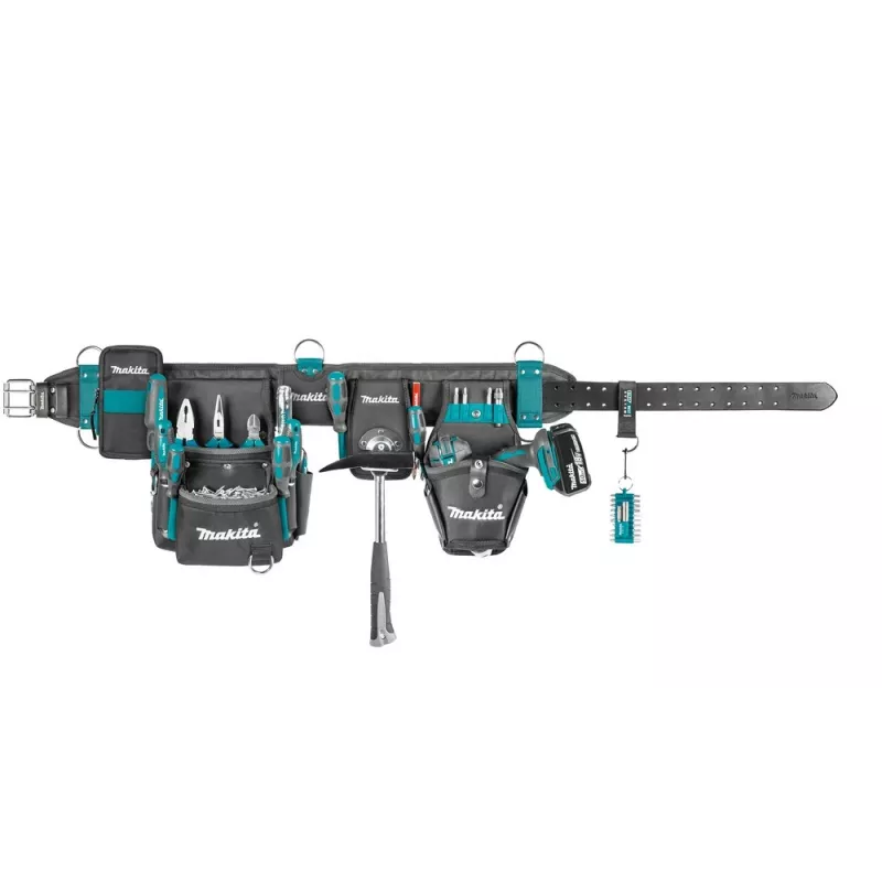 Makita E-15235 smagjaudas instrumentu jostas komplekts ar pārnēsāšanas somām