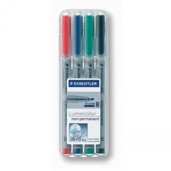 Markeru komplekts Staedtler 312 WP4 melns zils brūns zaļš oranžs sarkans violets dzeltens