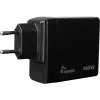 PD lādētājs INTER-TECH PD-3100 100W USB-C melns ātrs strāvas adapteris