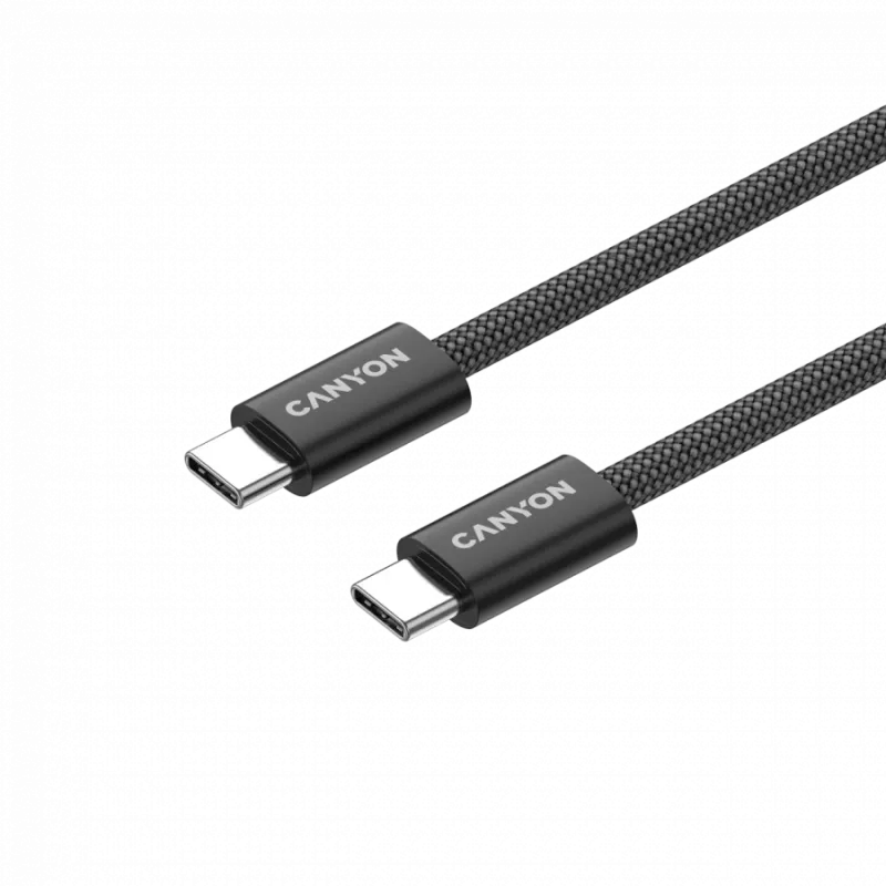 CANYON kabelis OnWire 60MG C-C 60W Magnētisks Pīts 1m Melns