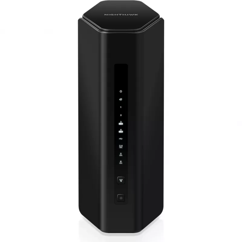 NETGEAR Nighthawk RS300 bezvadu maršrutētājs Gigabit Ethernet Tri-band (2,4 GHz / 5 GHz / 6 GHz) melns