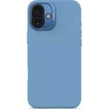 Silikona aizmugurējais vāciņš Decoded iPhone 16 Plus, antimikrobiāls, gaiši zils
