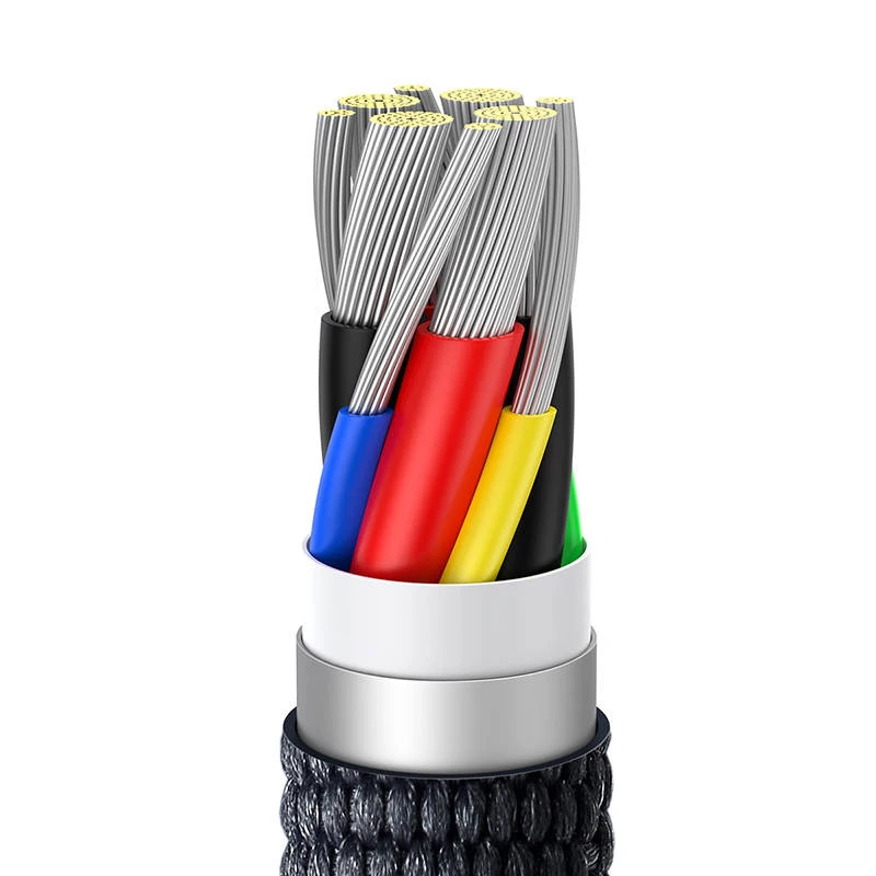 USB kabelis Baseus CAJY000701 2 m USB C Melns 0.48 Gbit/s