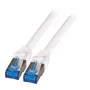EFB-Elektronik RJ45 komutācijas kabelis Cat.6A S/FTP TPECat.7 neapstrādāts kabelis superflex balts 1m Ražotājs: EFB Elektronik (K5525FWS.1)