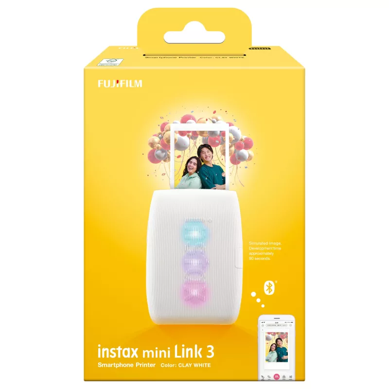 Foto printeris Fujifilm Instax Mini Link 3 Balts Bluetooth pārnēsājams momentfoto printeris viedtālruņa fotoattēliem