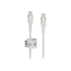 Belkin BOOSTCHARGE PRO Flex USB kabelis 3 m USB 2.0 USB C balts (CAB011BT3MWH)