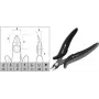 Griešanas knaibles c.k tools Side Cutter T3886 ESD plakana galva, slaids dizains