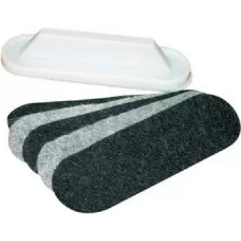 Magnētisks plastmasas logu tīrītājs Franken U-Act! Line Z1934, pelēks, 130×40×35 mm
