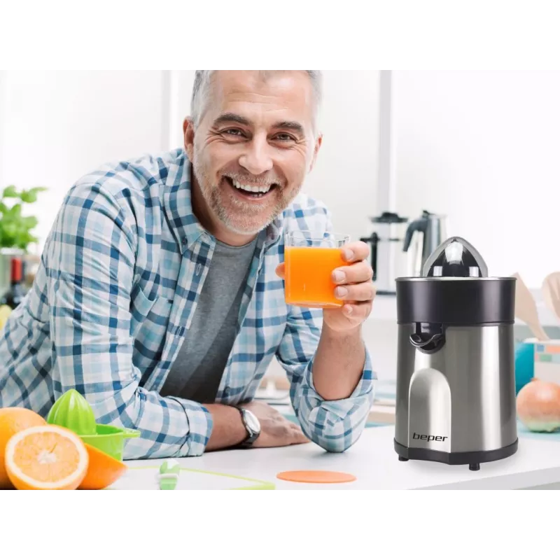Elektriskā citrusu sulu spiede Beper P102EST001 85 W, tērauda korpuss