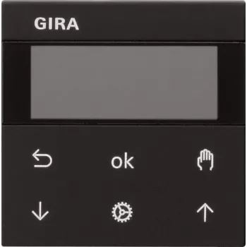 Gira žalūziju un taimera slēdzis melns S3000 Displejs 5366005 (5366005)