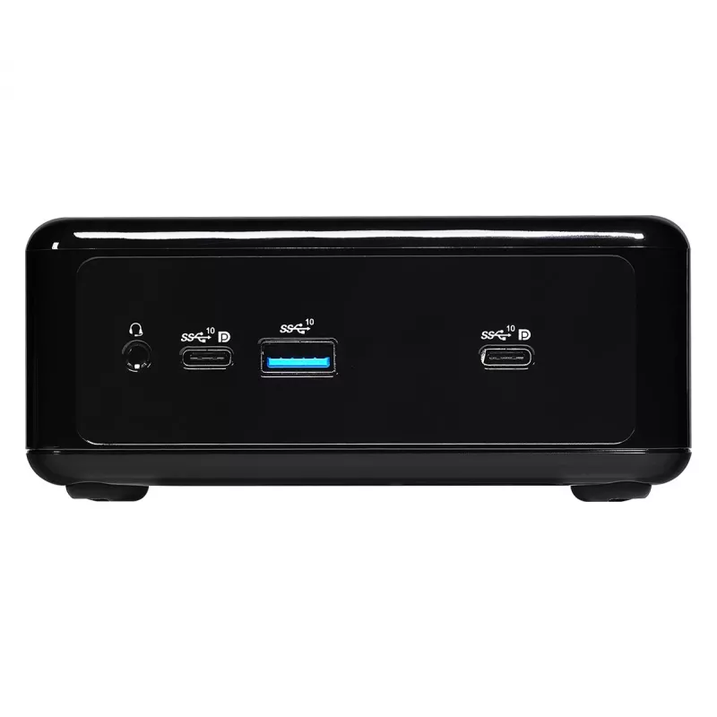 ASRock NUC BOX-1165G7 0,6 l datora barebone, Intel Core i7-1165G7 2,8 GHz, HDMI, USB-C, 2x LAN, DDR4, maks. 64 GB