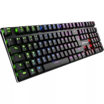 PureWriter RGB, Gaming Keyboard melns, FR-Layout, Kailh Choc Low Profile Blue