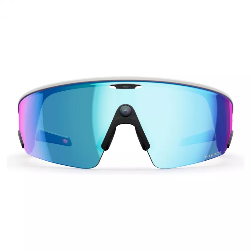 META Oakley Vanguard, Meta AI, balts, Prizm Sapphire AI Glass