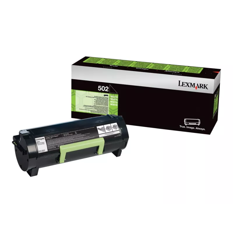 Toner kasetne Lexmark 502 1500 lapas Melna