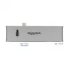 Dokinga stacija DeLOCK Dual USB Type-C ar HDMI, USB 3.2, SD, PD 3.0