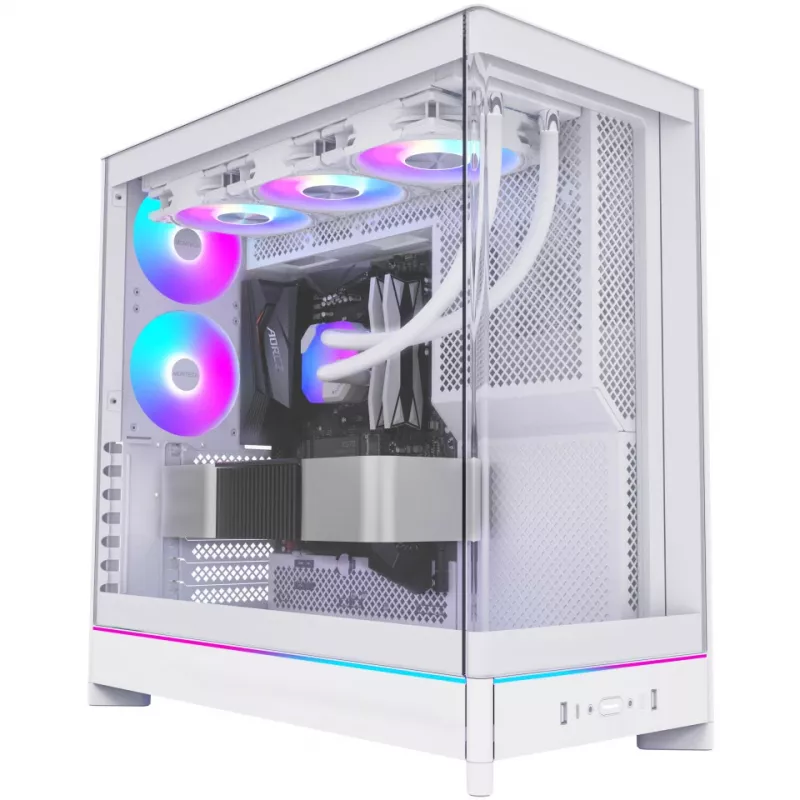 PC korpuss Montech HS02 PRO Midi Tower balts