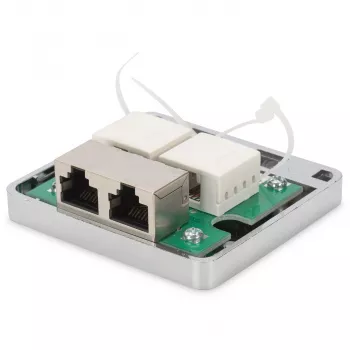 Virsmas montāžas kārba Digitus CAT 6A 2-portu