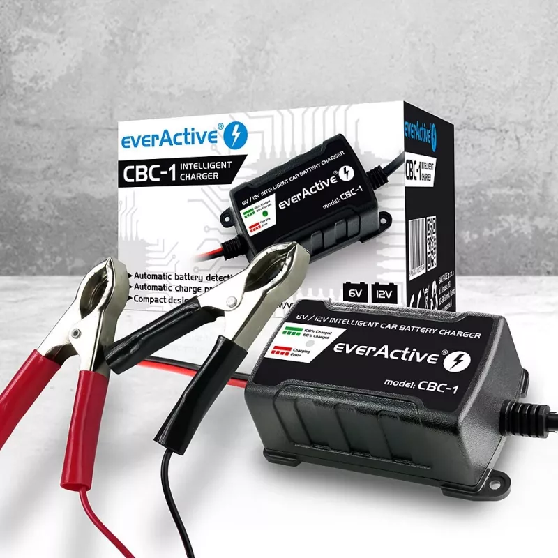 Auto akumulatoru lādētājs everActive CBC1 6V/12V