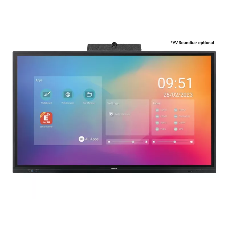 Digitālās izkārtnes plakanais panelis Sharp PN-LC752 75 collu LCD 4K Ultra HD 3840 x 2160