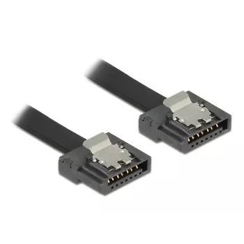 SATA kabelis DeLOCK 0,2 m 2x SATA III melns