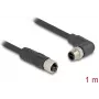 DeLOCK 80528 sensora/izpildmehānisma kabelis 1 m RST M12 melns