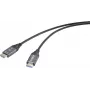SpeaKa Professional HDMI optiskās šķiedras savienojuma kabelis HDMI-A spraudnis spraudnis 20 m melns (SP-12842664)